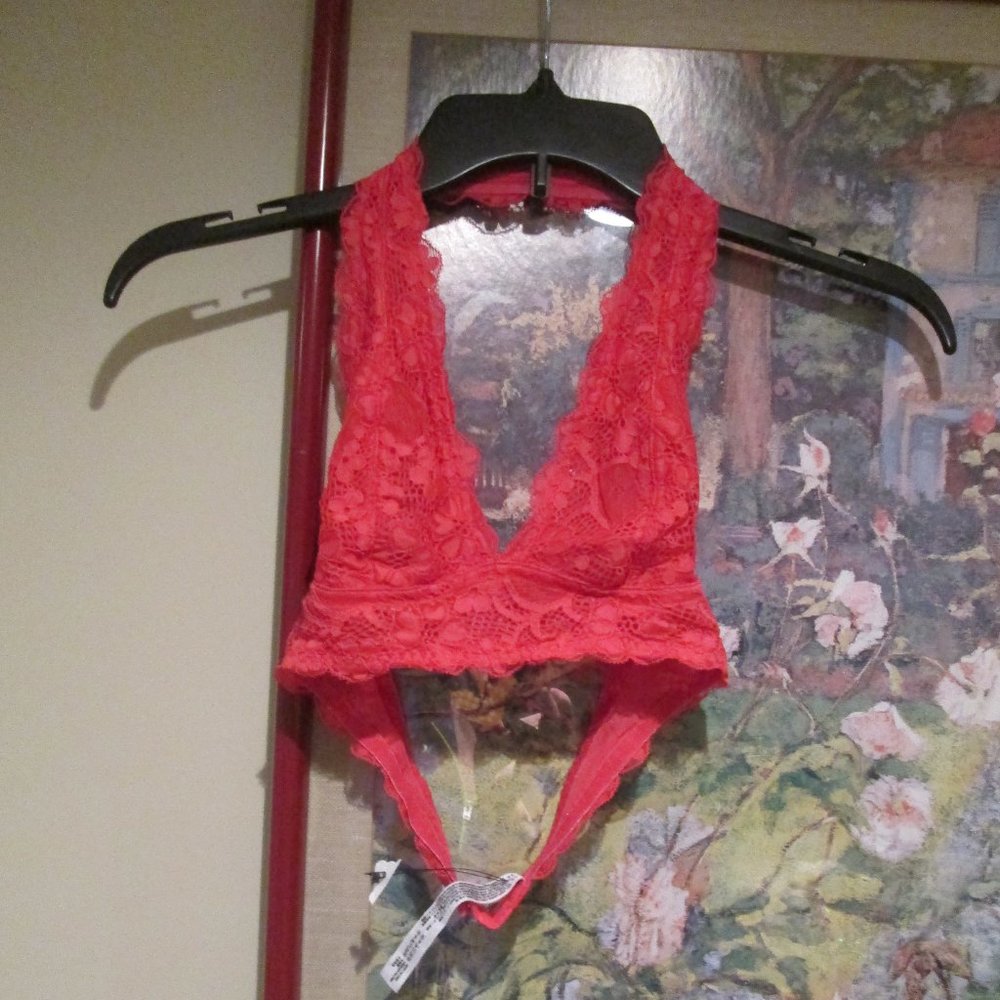 NWT Free People Pink Lace Bralette Halter Top